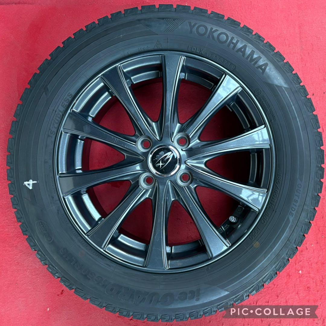 EX社外 15インチホイール 横浜スタッドレスタイヤ185/65R15４本セッ