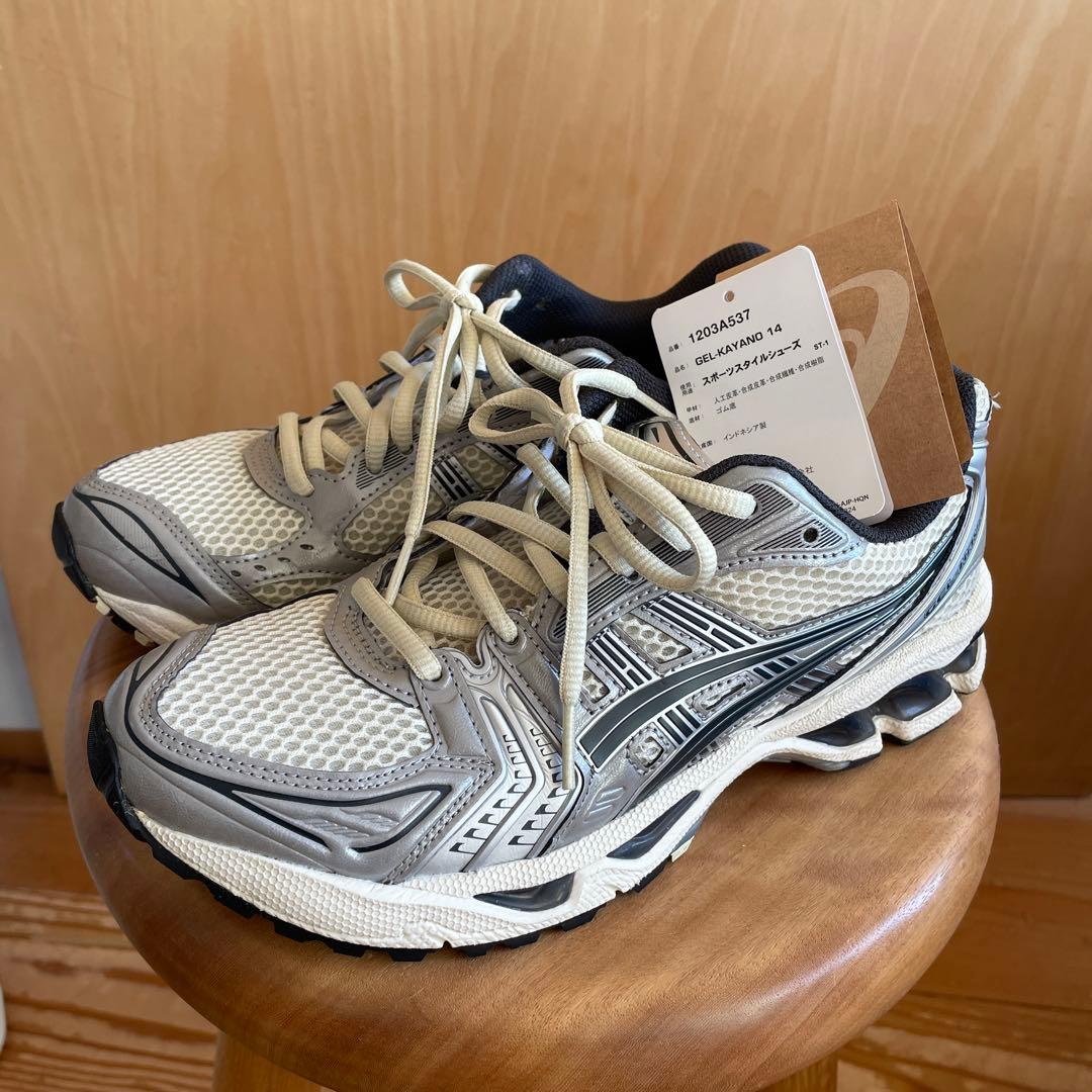 アシックス ゲルカヤノ14 オイスター　25 gel Kayano