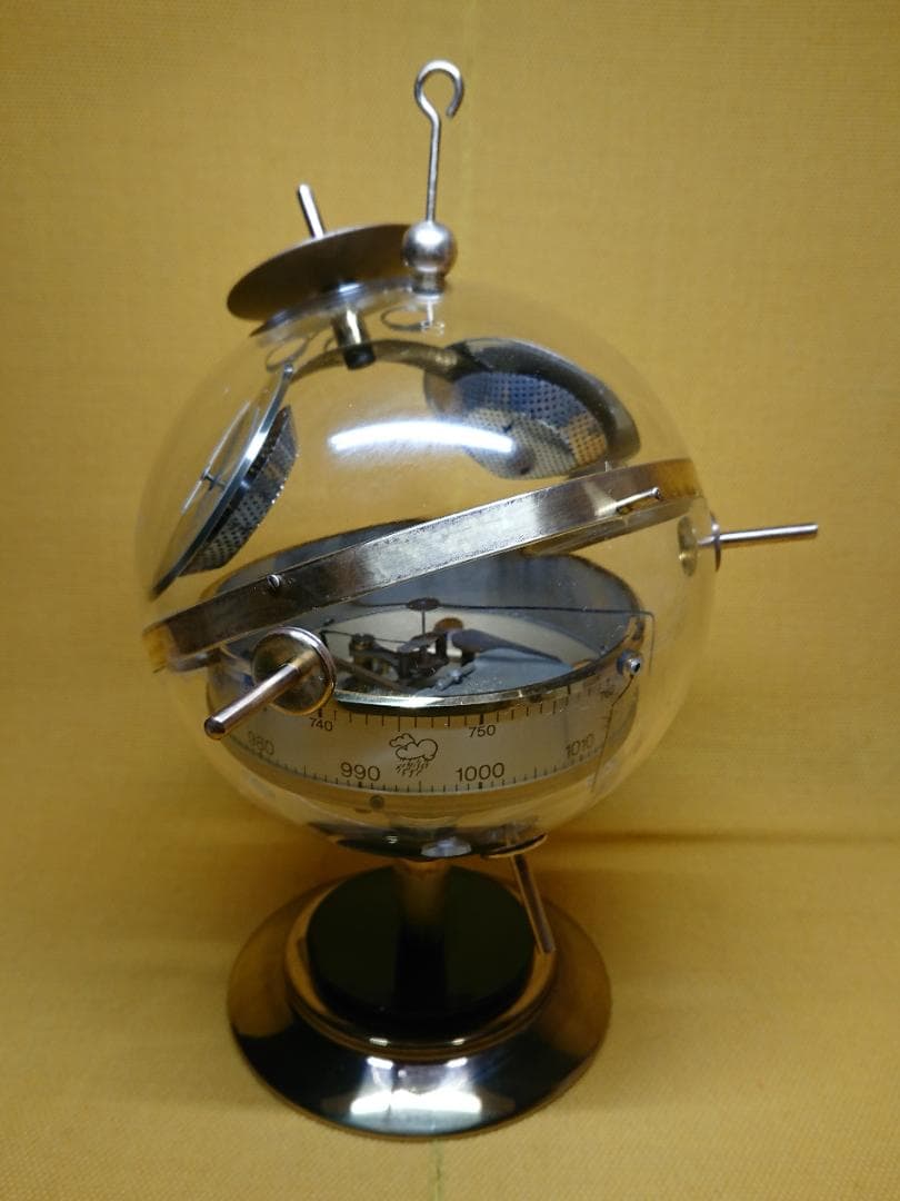 西ドイツ　温湿度計　気圧計　置物　インテリア　工芸品　美術品　A2550