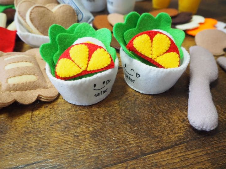 46 フェルトままごと　ハートバーガー　オーダーページ