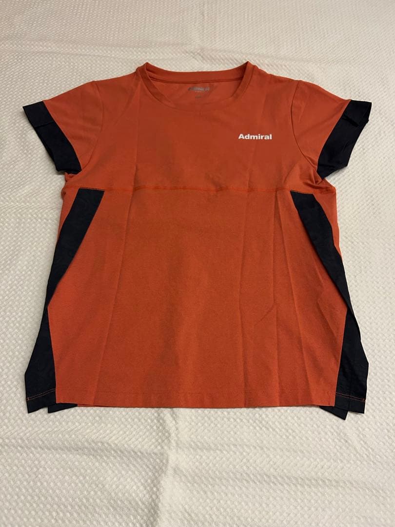 アドミラル　テニスウェア　オレンジ色トップス　Lサイズ