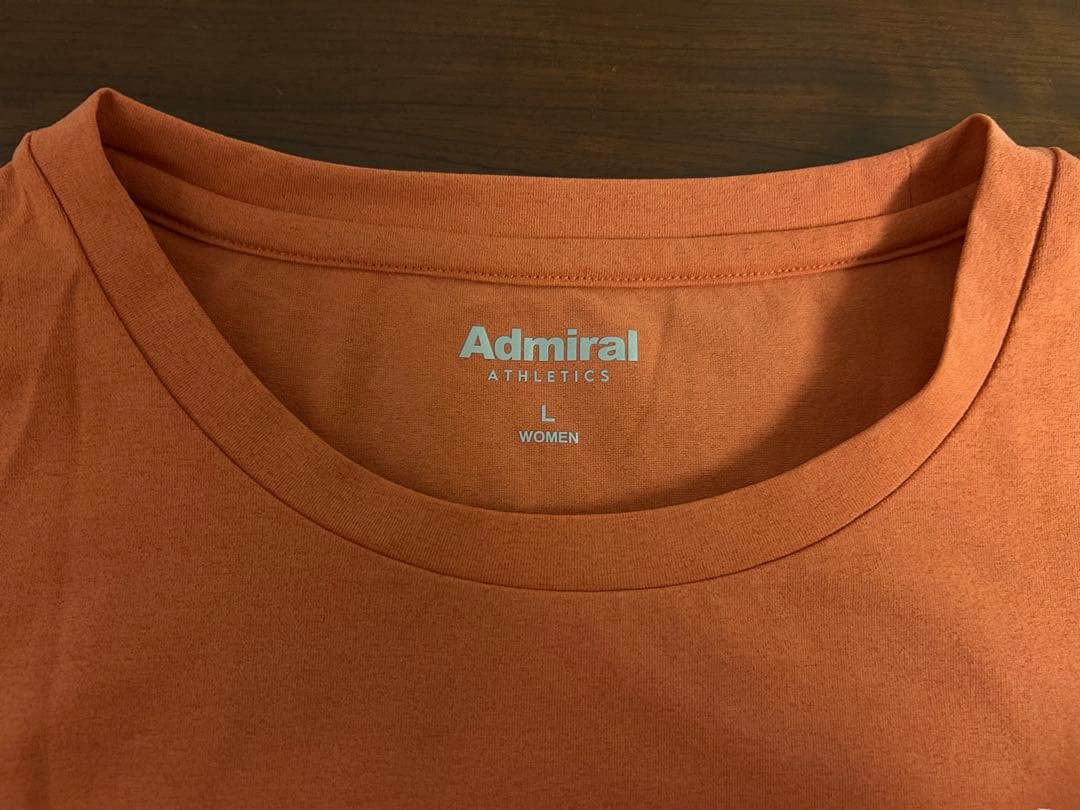 アドミラル　テニスウェア　オレンジ色トップス　Lサイズ