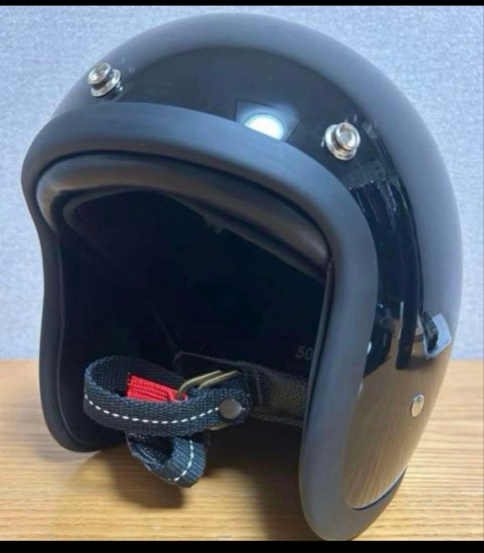 500TXタイプ ジェットヘルメットBUCO tt&co 黒、ブラック、XXL