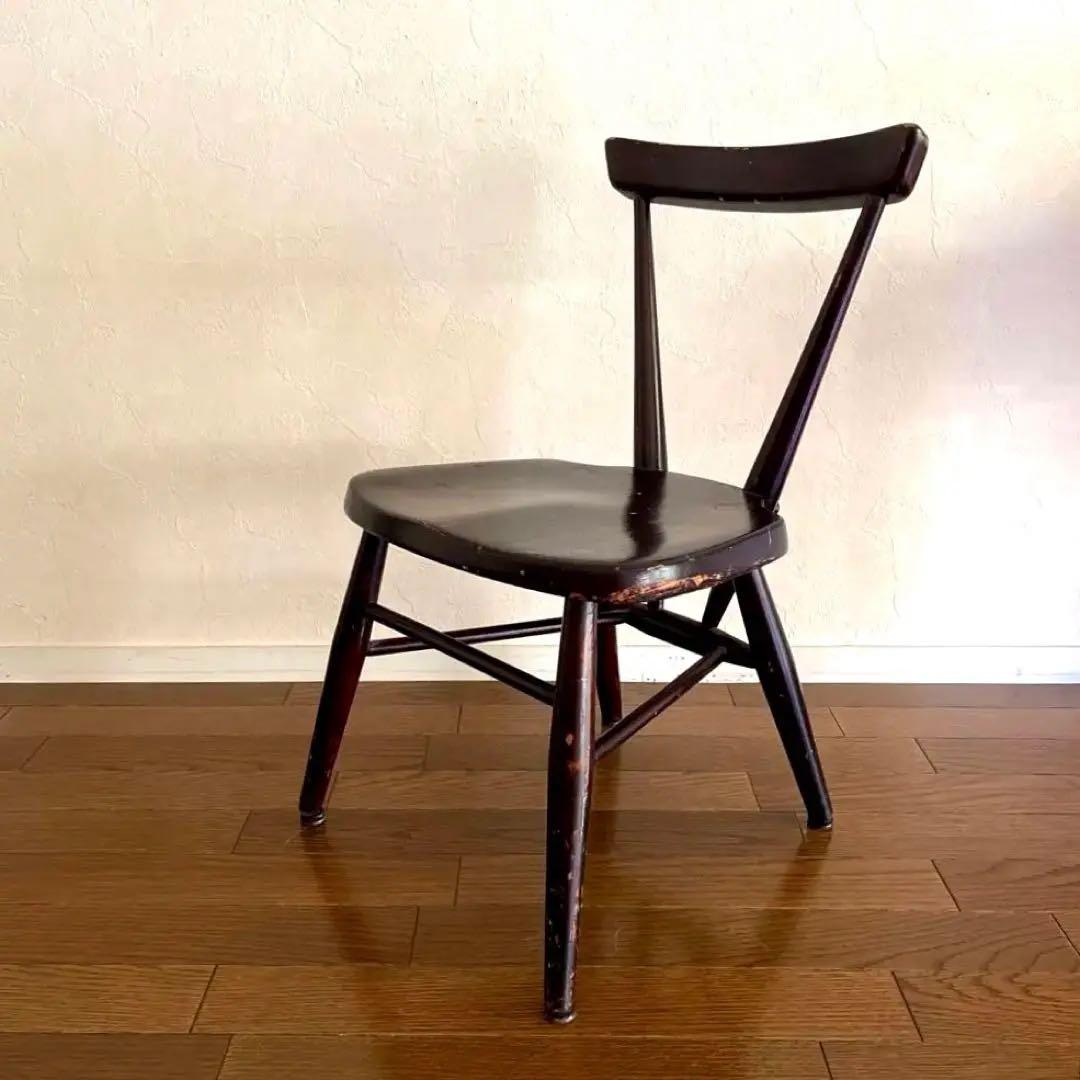 英国アンティーク ERCOLアーコールスタッキングチェア　チャイルド イス　椅子
