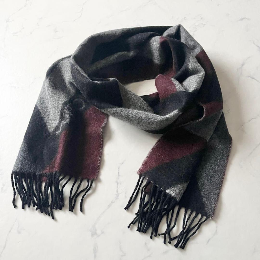 ルイヴィトン エシャルプ アンフィニットV カシミヤ混 マフラー マルチカラー