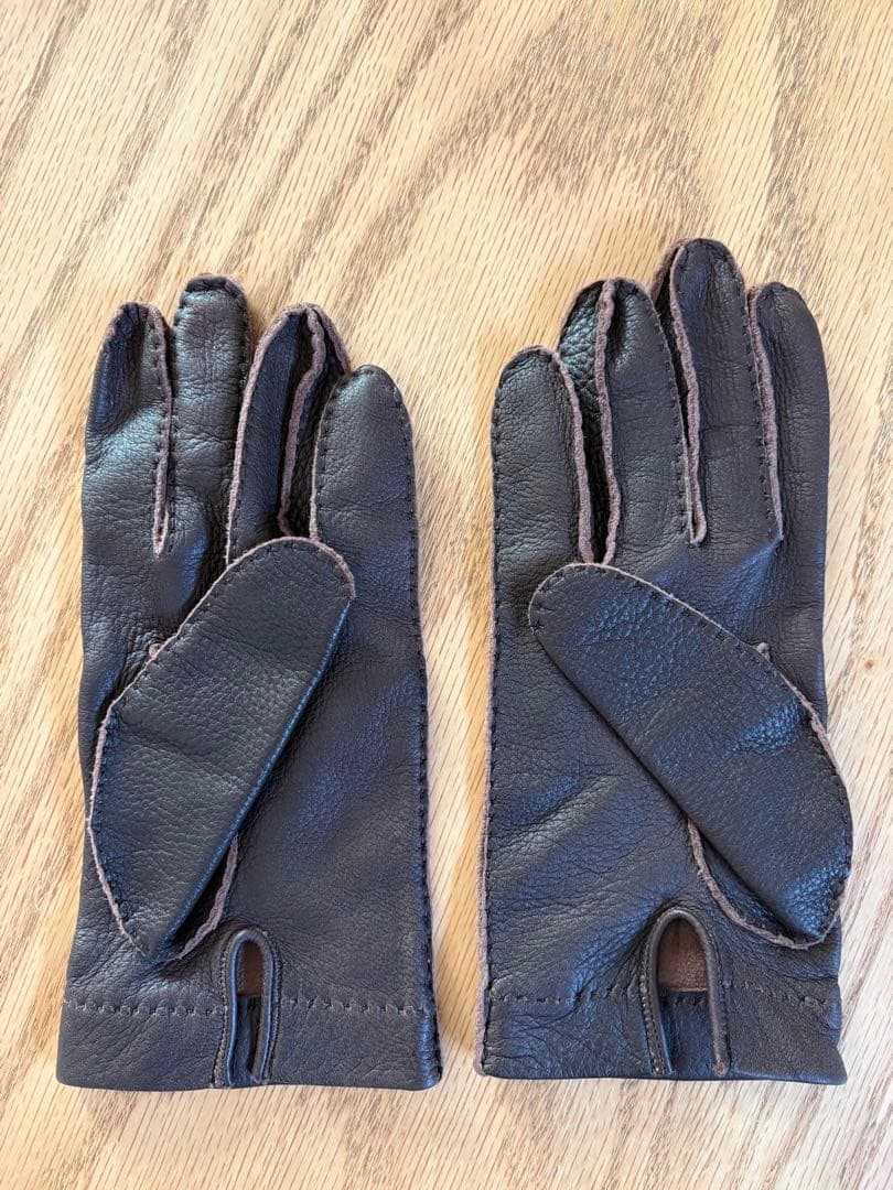 メローラ ディア ダークブラウン ライニングなし 革手袋 MEROLA