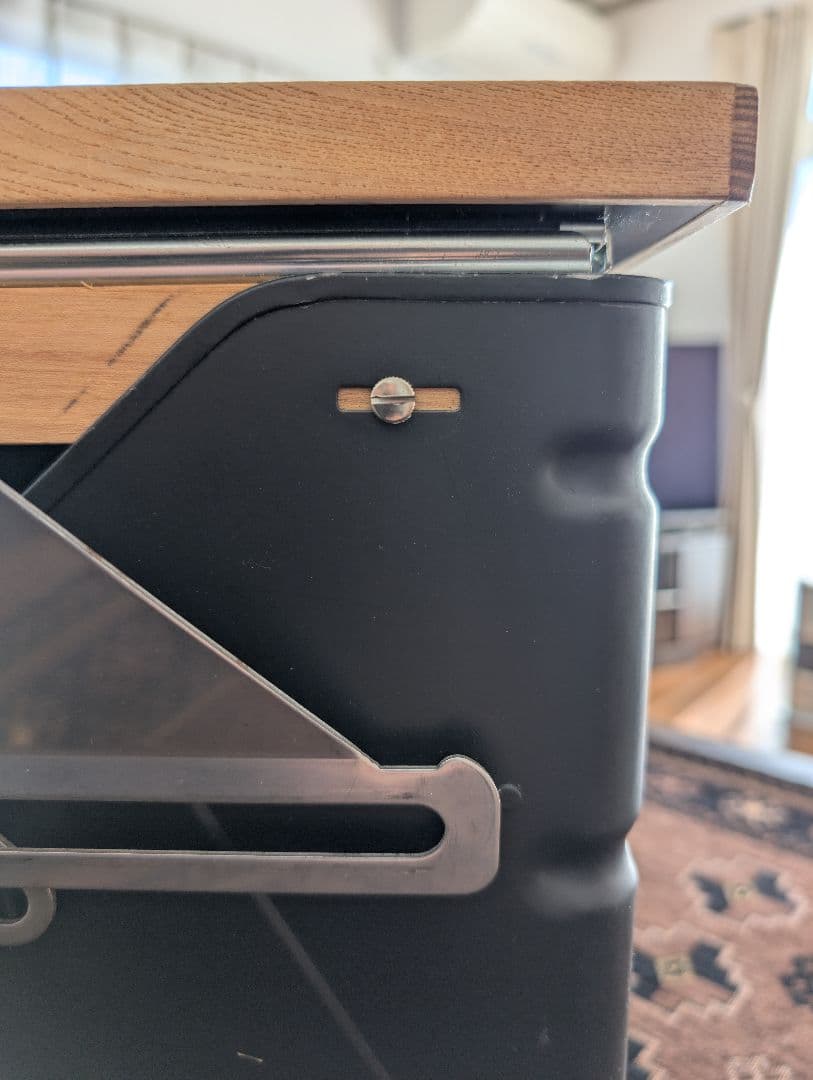 【3点セット】スノーピーク シェルフコンテナ50 バリスティクス脚付き（黒）