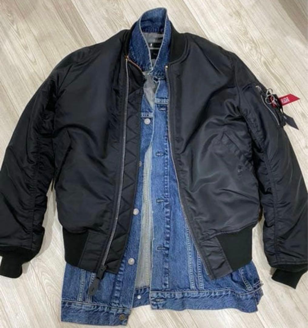 ソフネット マインデニム アルファコラボ MA-1 ブルゾン　soph