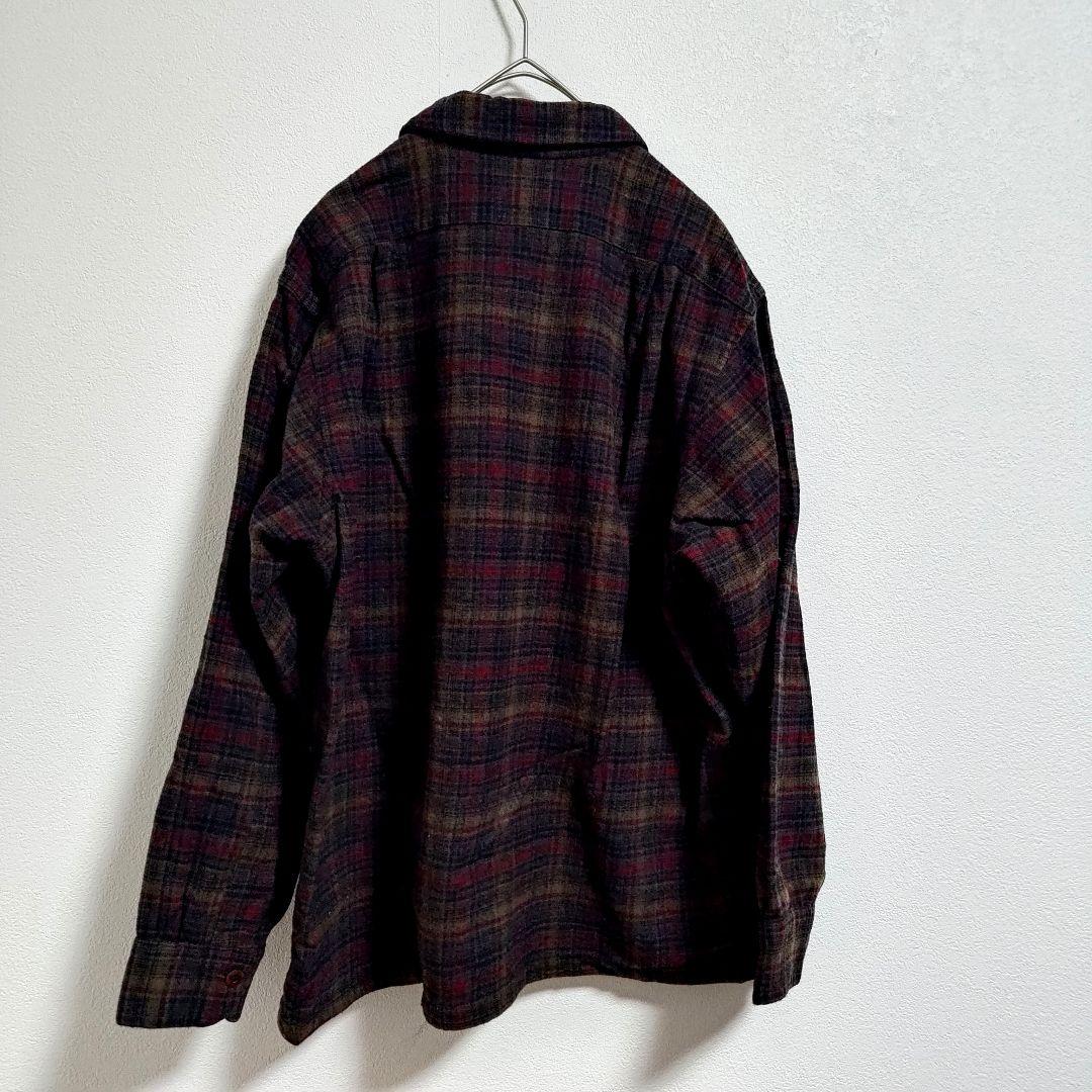 【好配色】60s USA製 PENDLETON ウールボードチェックシャツ