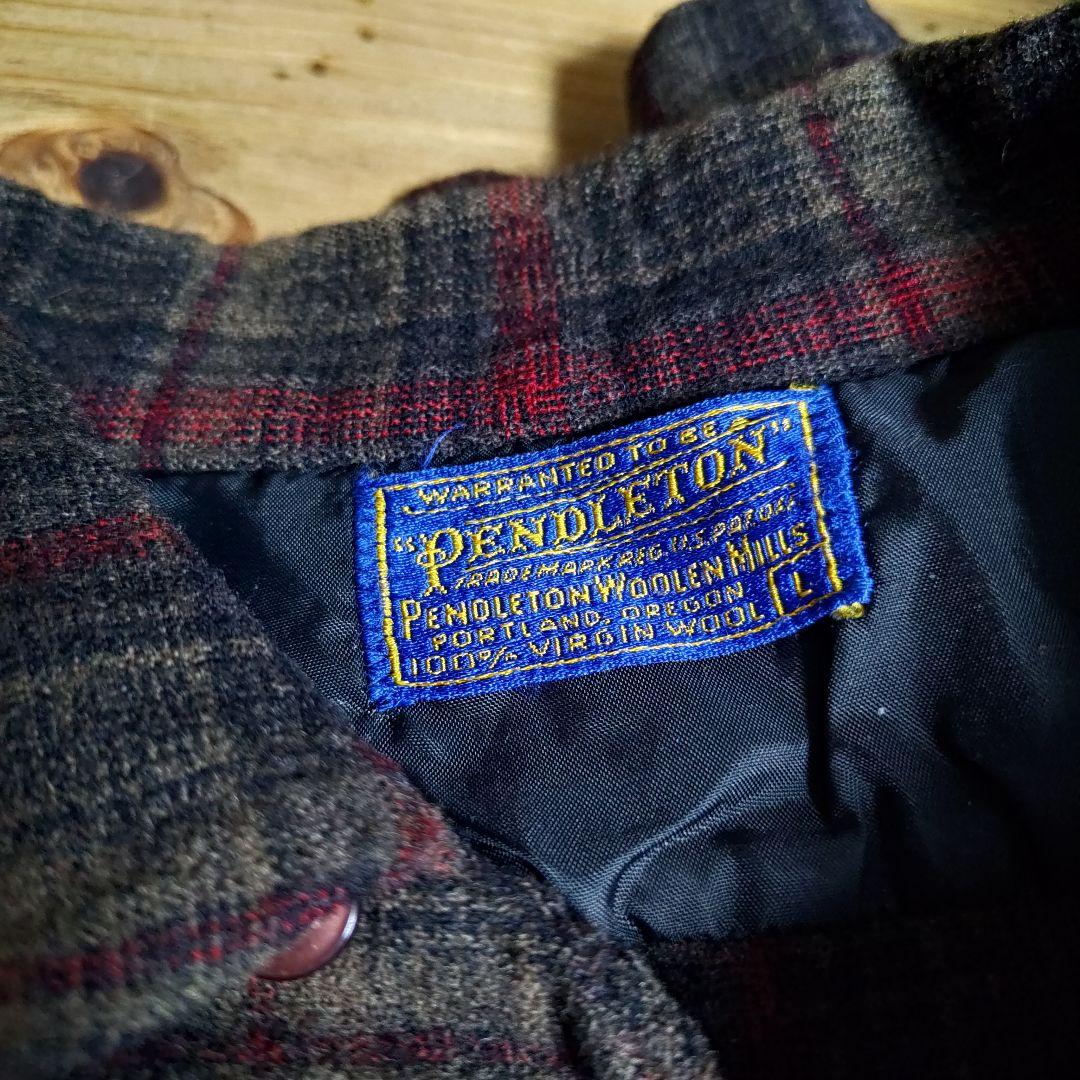 【好配色】60s USA製 PENDLETON ウールボードチェックシャツ
