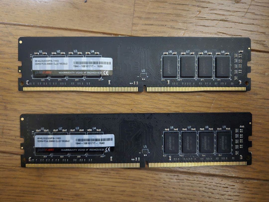 Panram DDR4 3200 32GB(16GBx2)　メモリ