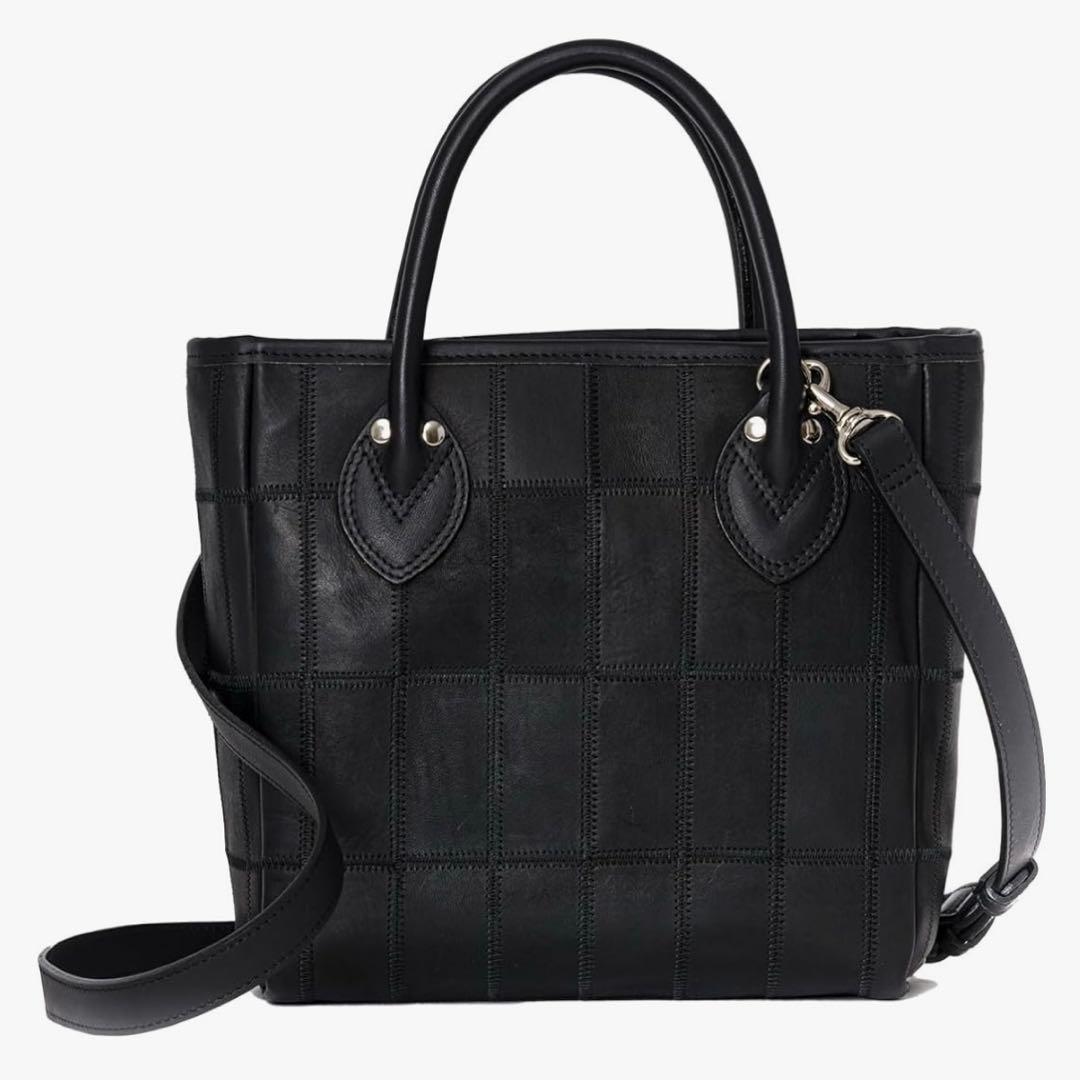 新品✨TRION トライオン 本革 2WAYミニトートバッグ グラブレザー　黒