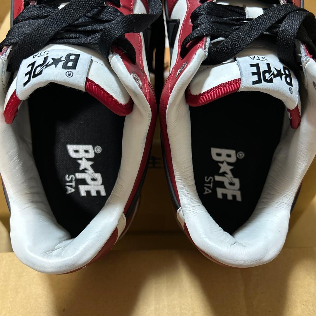 A BATHING APE BAPE STA 赤白 28cm
