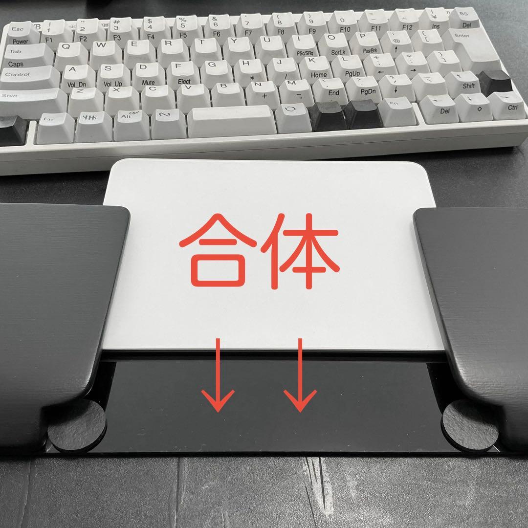 オーダー専用ページ　トラックパッド対応379x115x18パームレスト2台