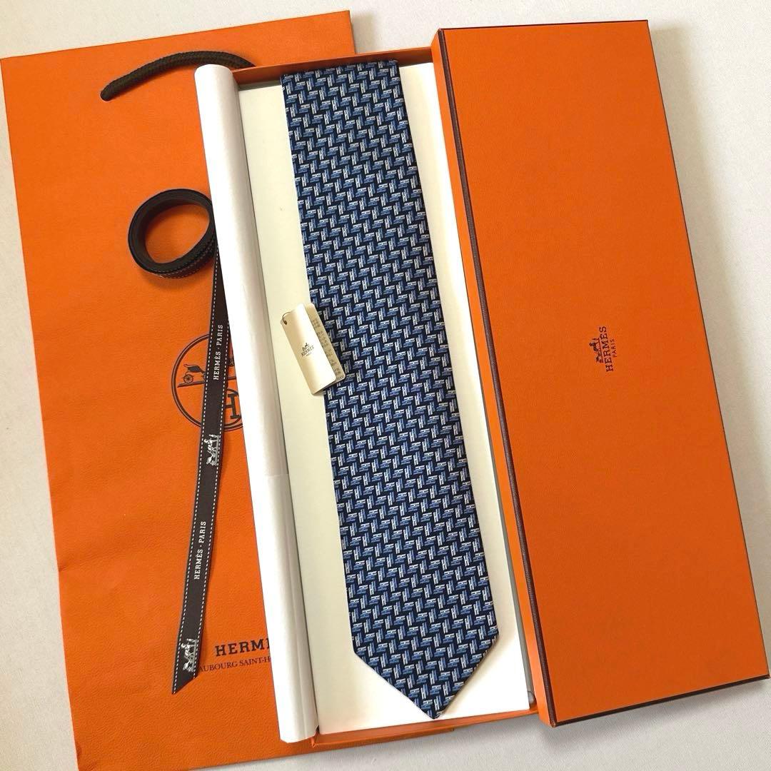 エルメス ネクタイ《ドゥブルH 》新品 未使用