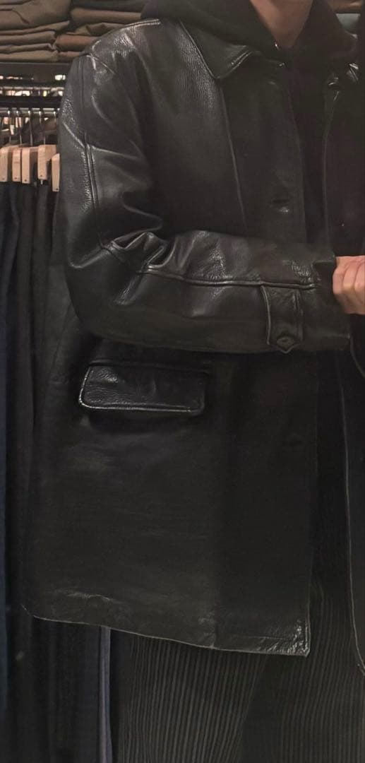 70s フレンチ レザージャケット コート 本革 極上 スペシャル