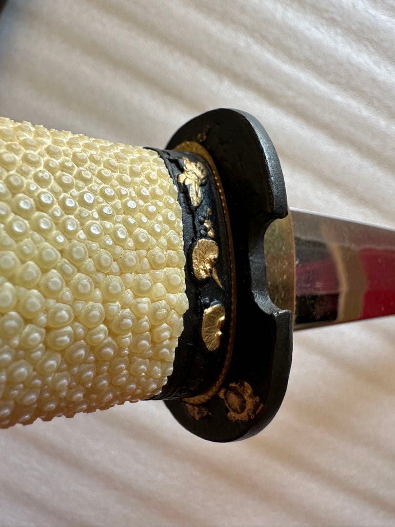 模造刀 黒鞘　鞘付き長さ33cm 鞘抜き重さ約204g 刀袋付き 短刀 武具