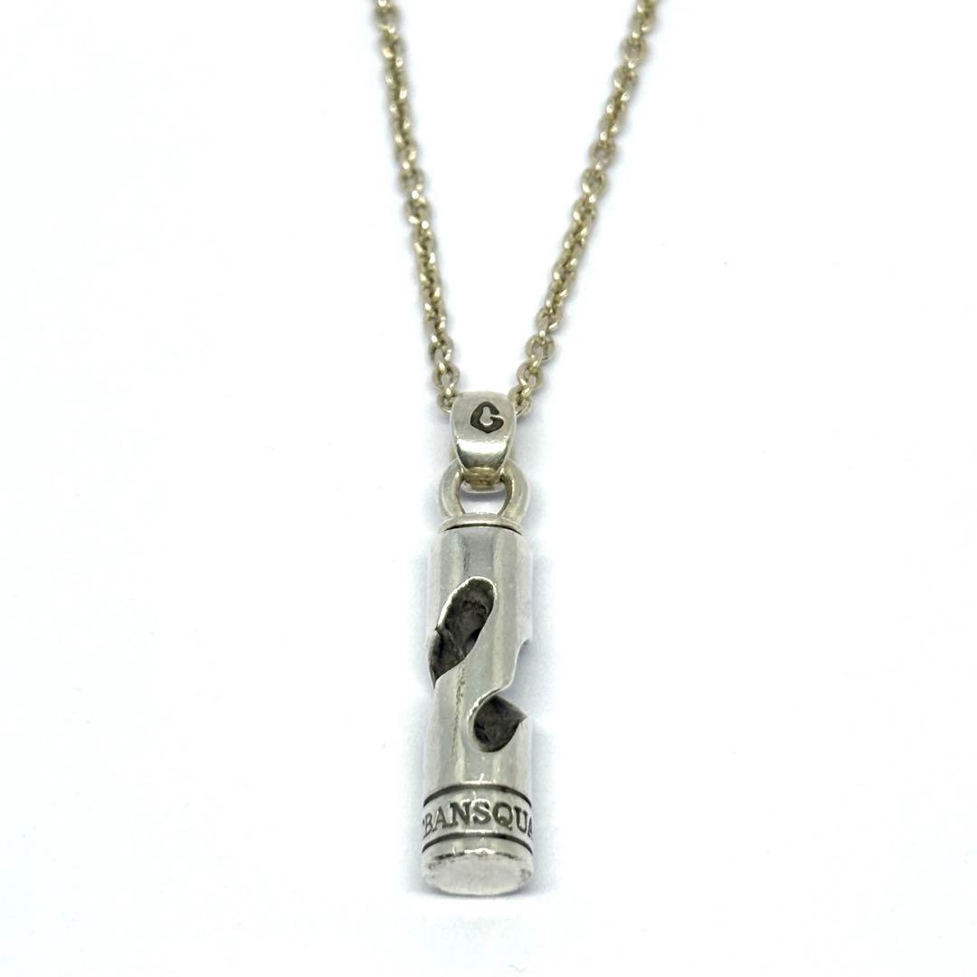 【GARNI】円柱 筒型 ペンダント 55cm ネックレス SILVER ガルニ