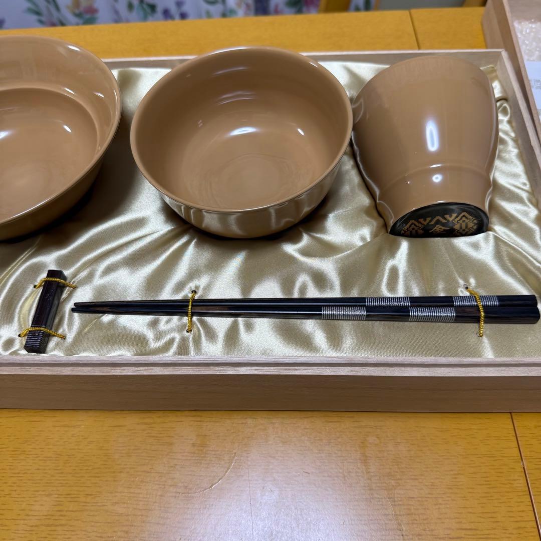 【陰陽五行漆器】金性（白）の食器セット
