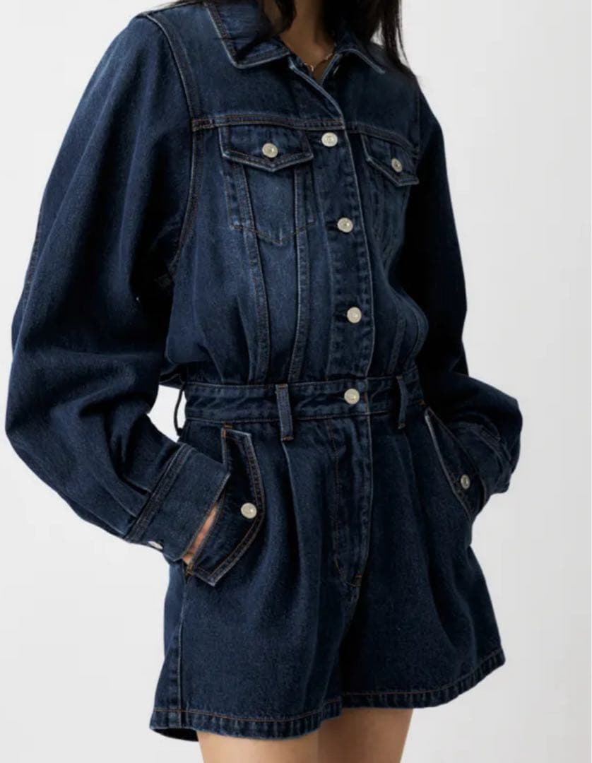 moussy マウジー　デニムショート　ジャンプスーツ