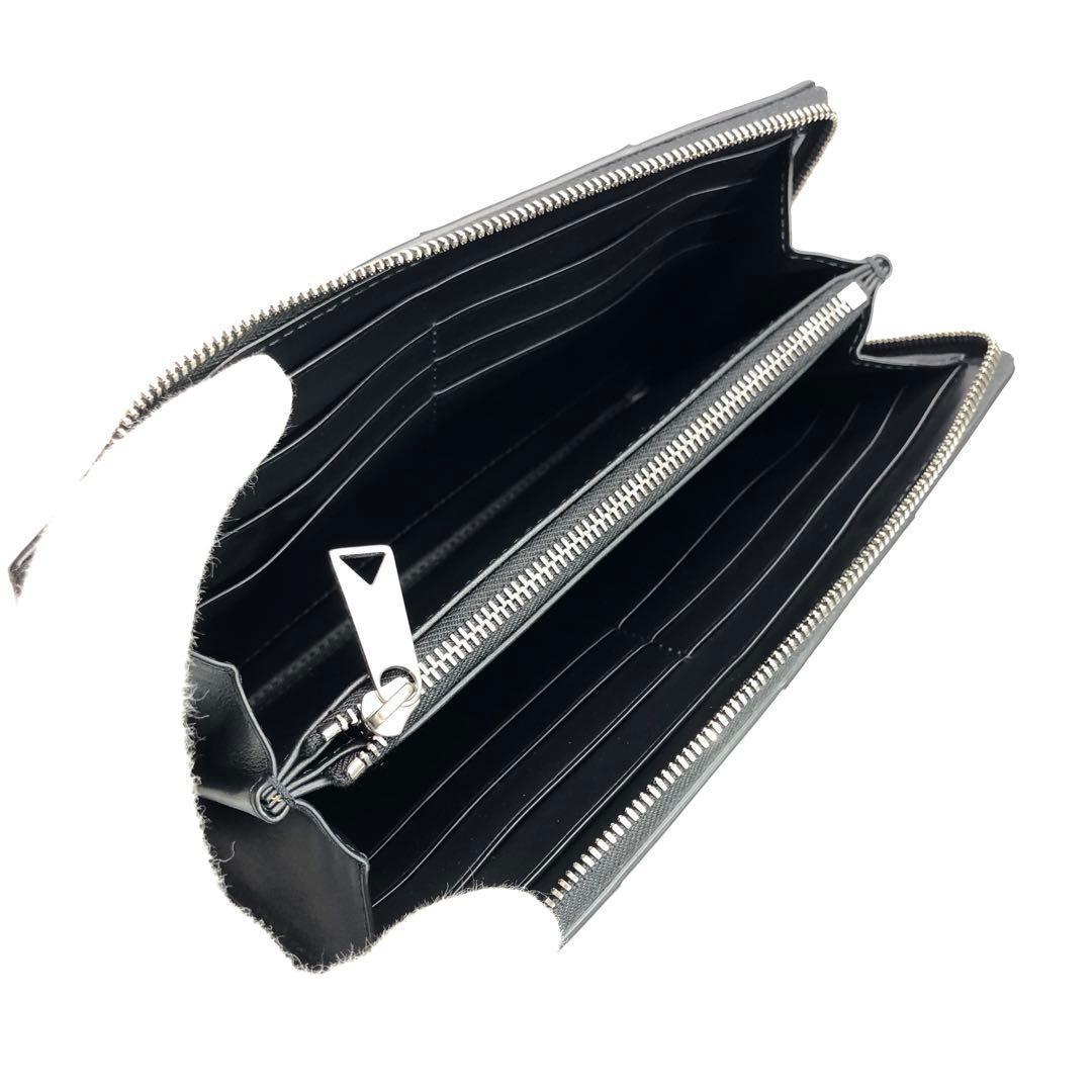 未使用級✨箱付 ボッテガヴェネタ カセット ラウンドファスナー ブラック 長財布