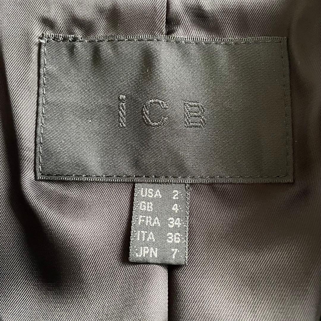 未使用 ICB アイシービー ラムレザー ライダースジャケット 7号