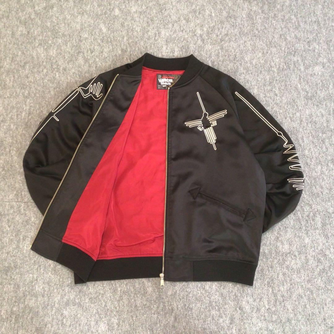 【けん町】激レア　ハードコアチョコレート　ナスカジャン　フマナブラック L