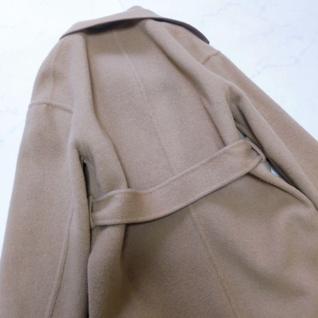 美品✨️Noela ダブルフェイス リバーコート❁ロング 上品配色 リバーシブル