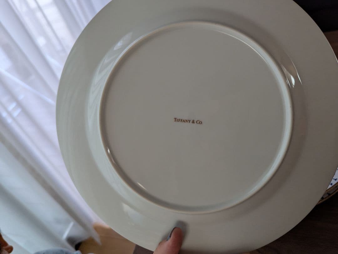 Tiffany & Co. 青い模様の皿　大皿6枚に変更になりました