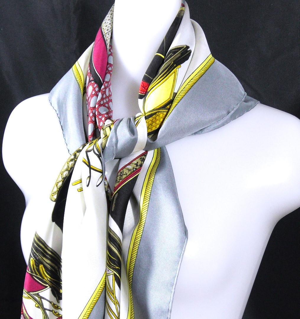 HERMES エルメス　大判スカーフ　カレ90　 D466