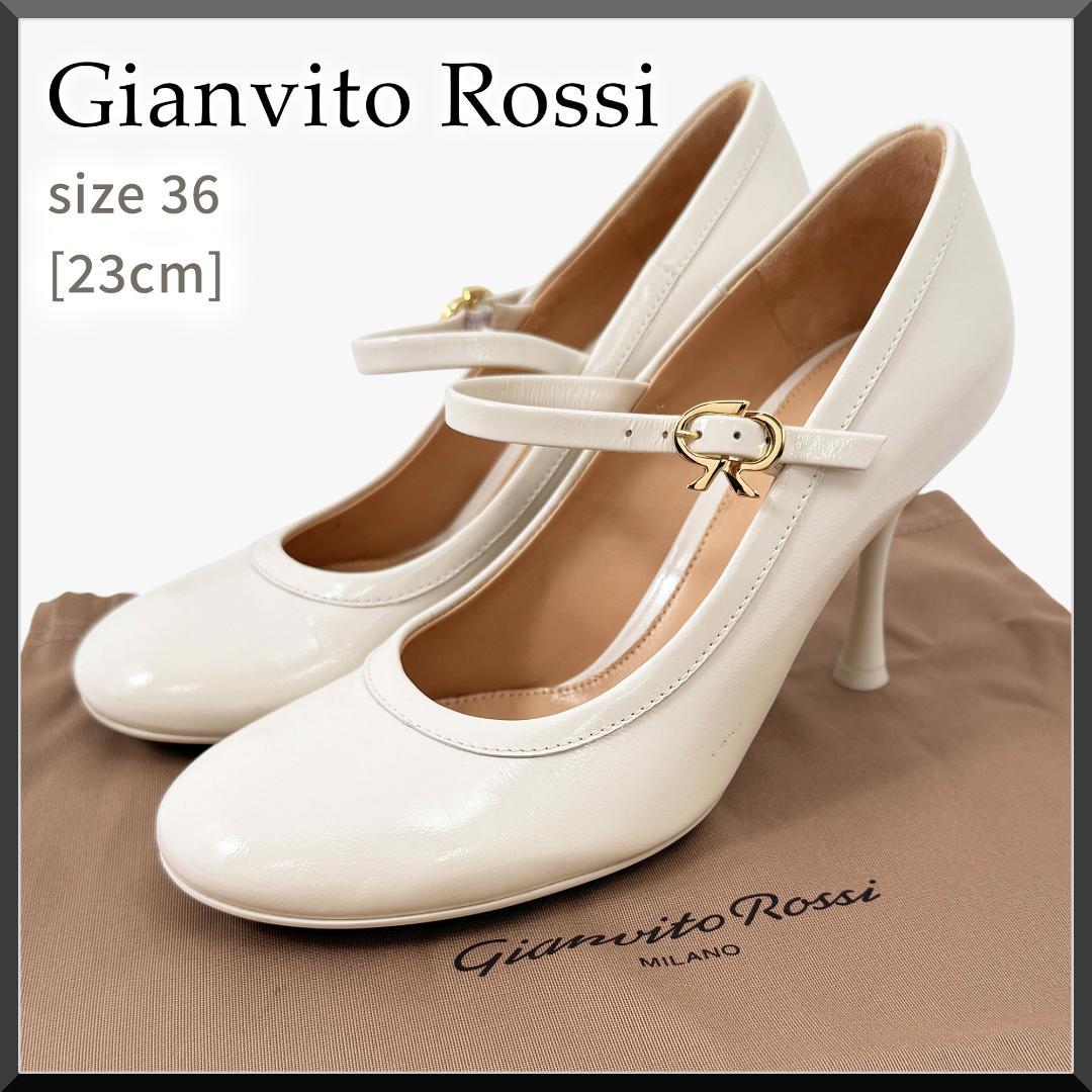 【極美品】ジャンヴィトロッシ ハイヒール メリージェーン エナメル 23㎝ 36