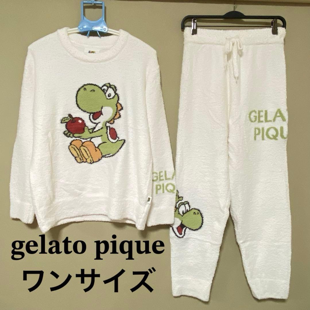 訳あり ジェラートピケ オム ヨッシー ジャガードニット ロングパンツ