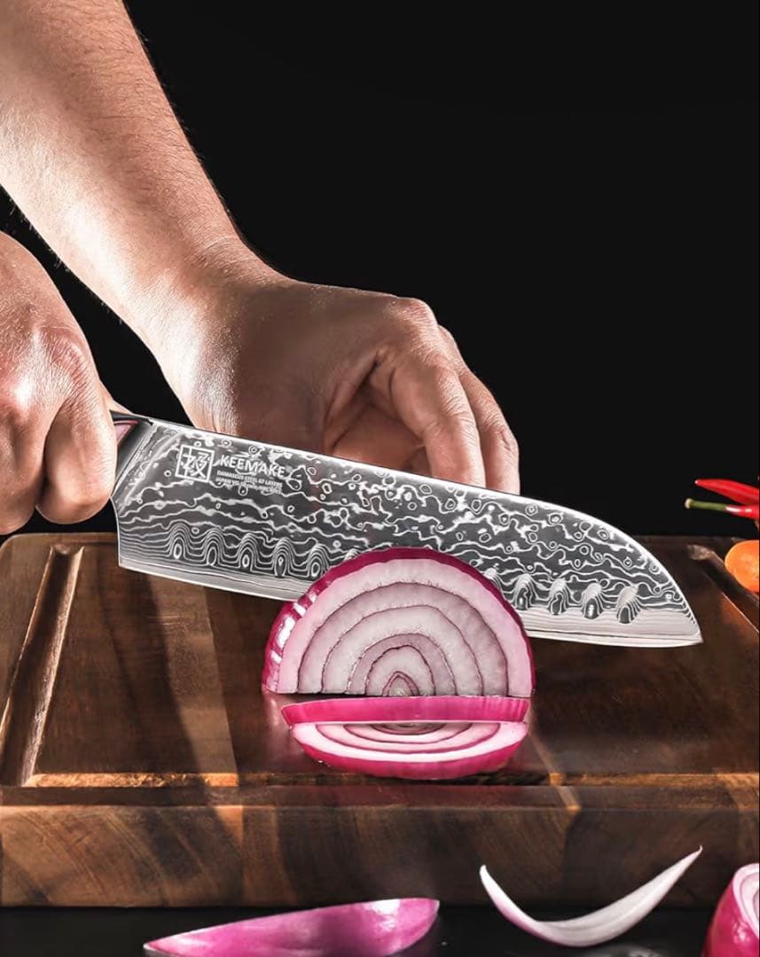 ダマスカス包丁　67層　三徳包丁