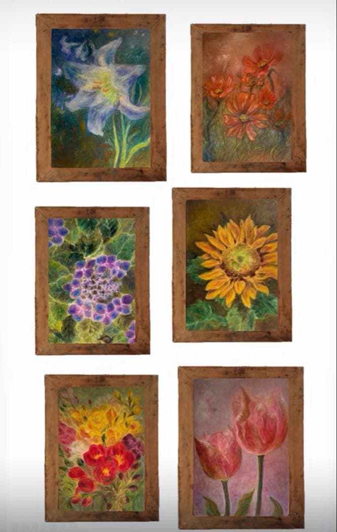 「ひまわり絵画」※原画※真作※直筆サイン入り※額無し