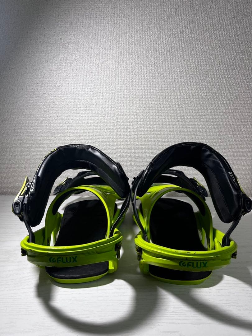 最終値下げ　FLUX スノーボード ビンディング ブラック/ライムグリーン