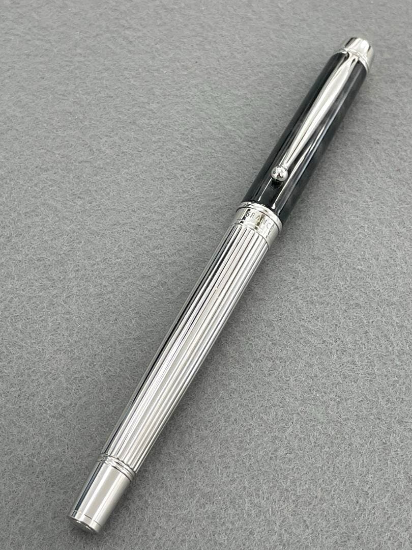 【美品】 PILOT 万年筆 グランセ ロジウム ブラックマーブル 14K F