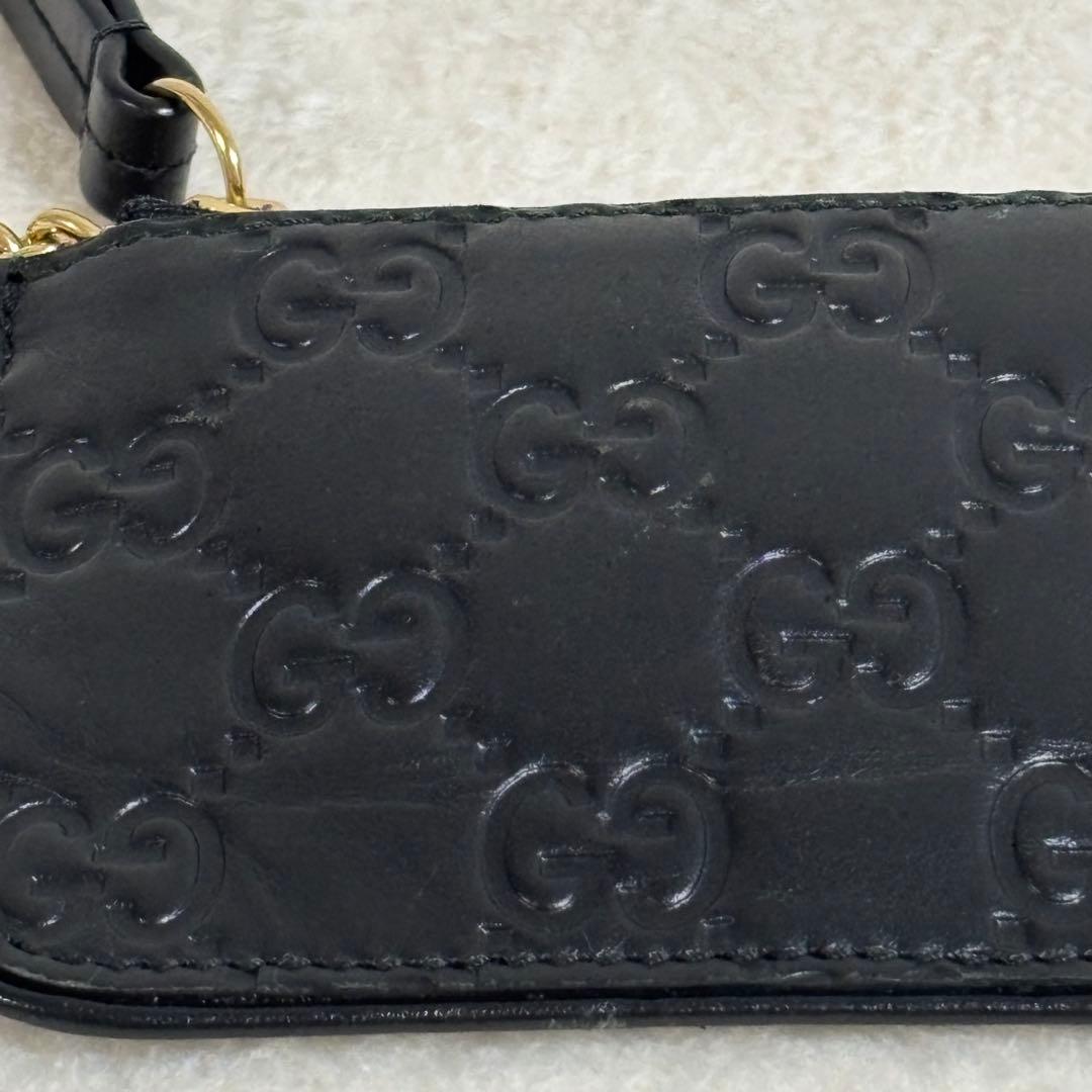 【美品】ＧＵＣＣＩ グッチ　 シグネチャー レザーキーケース ケース GG