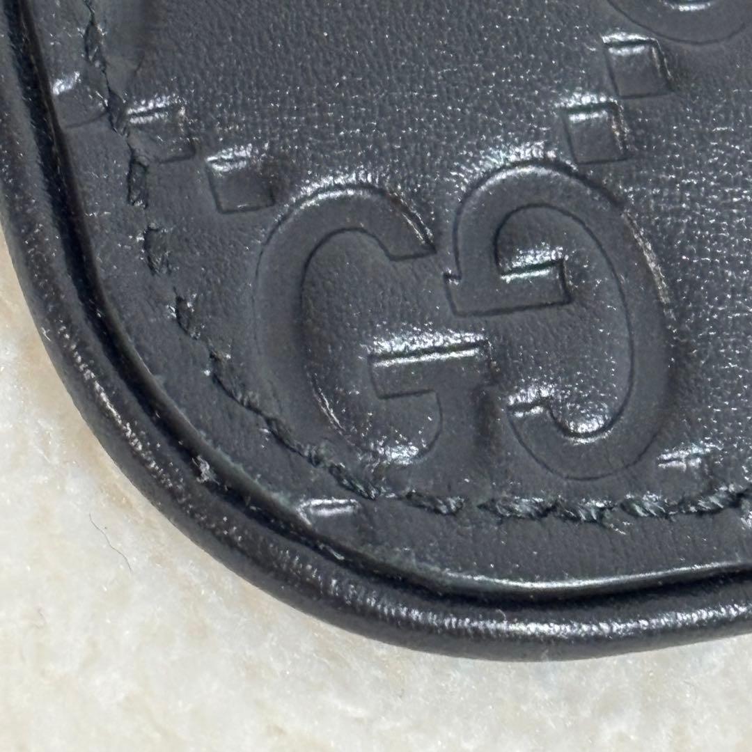 【美品】ＧＵＣＣＩ グッチ　 シグネチャー レザーキーケース ケース GG