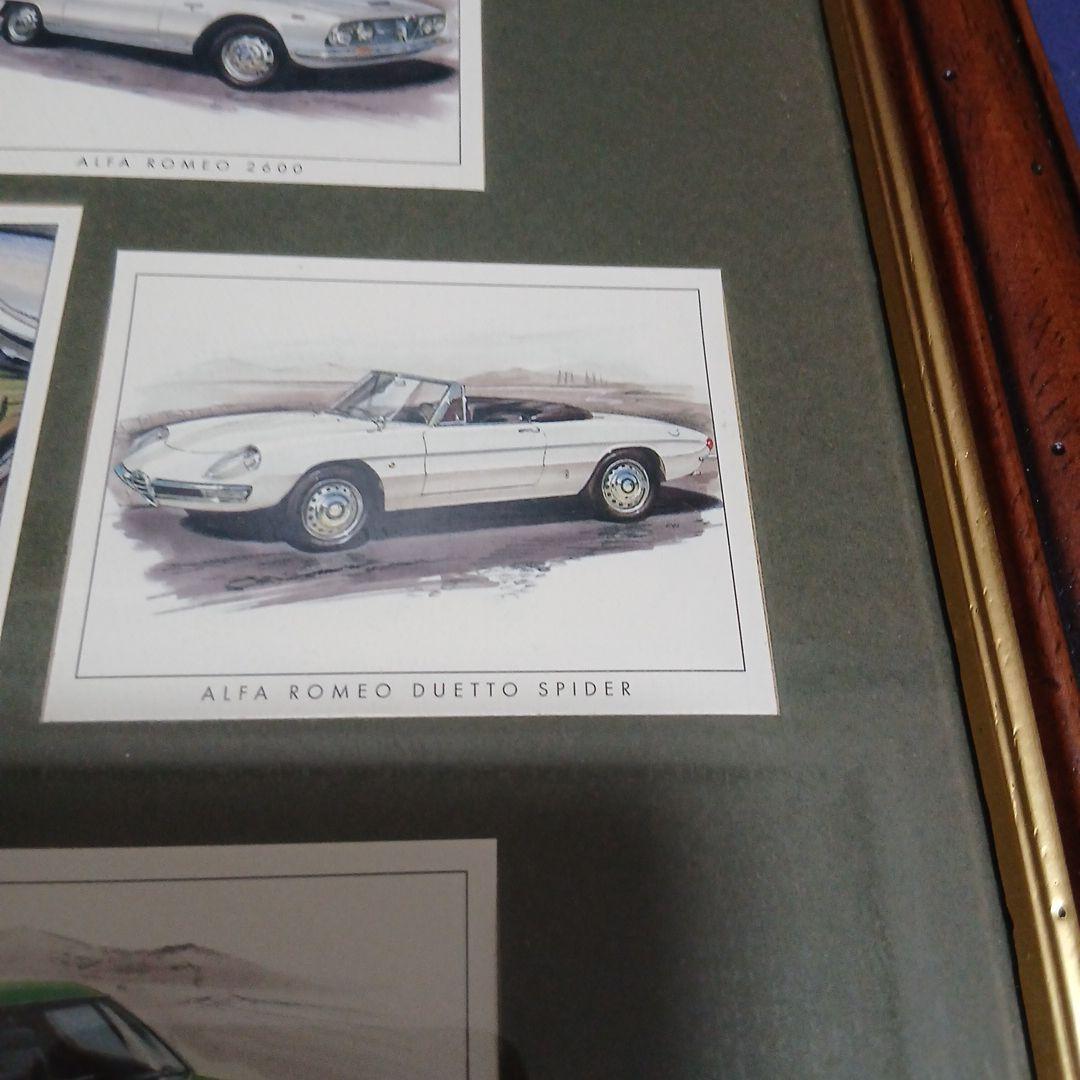Alfa Romeo イラスト　額縁