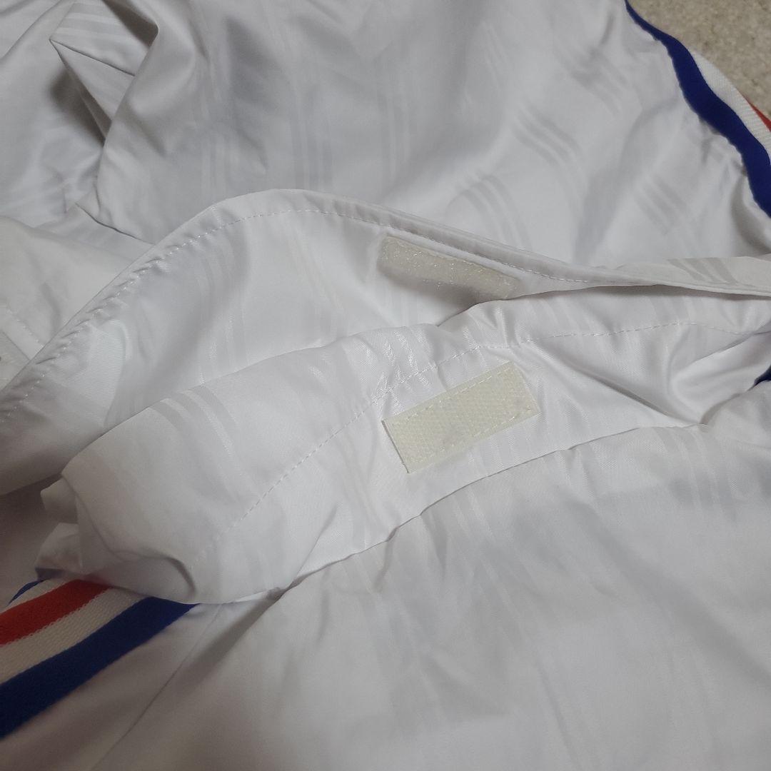 【美品】adidas　ナイロンジャージ　上下セット　メンズOサイズ　厚手裏地付き