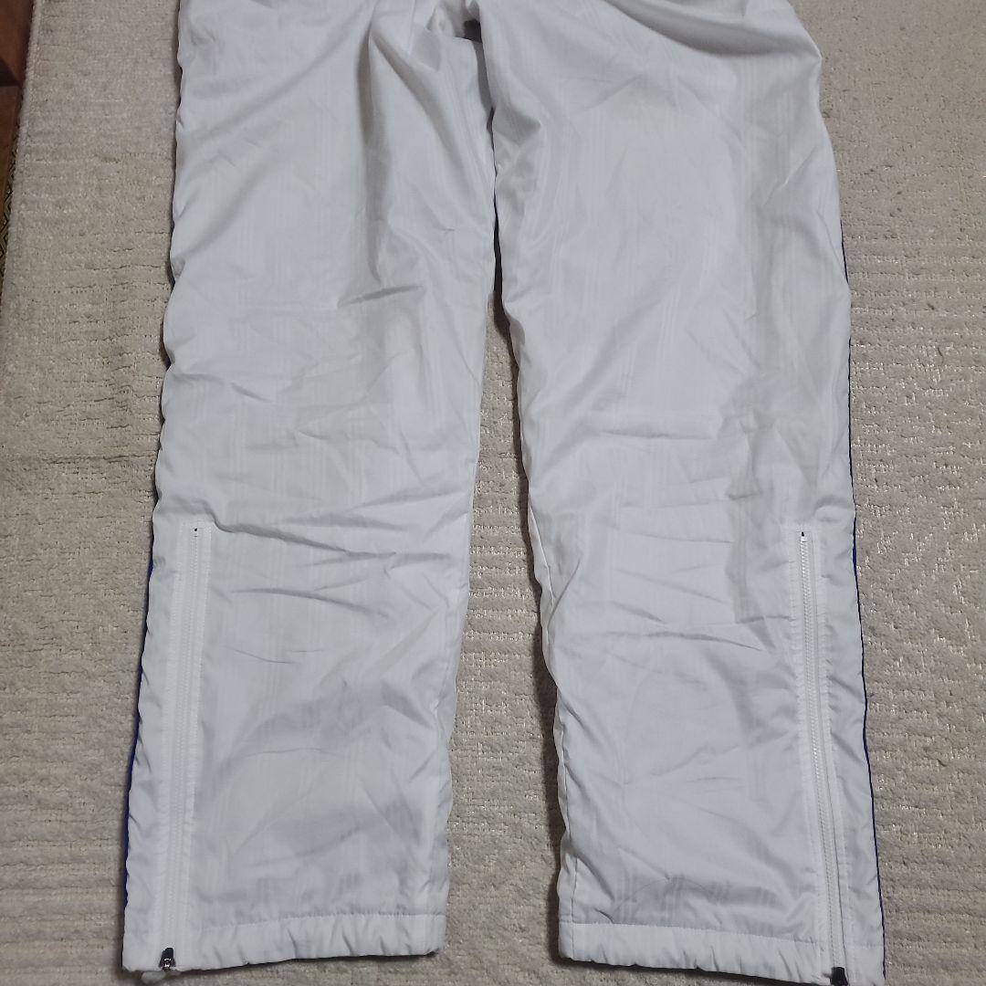 【美品】adidas　ナイロンジャージ　上下セット　メンズOサイズ　厚手裏地付き