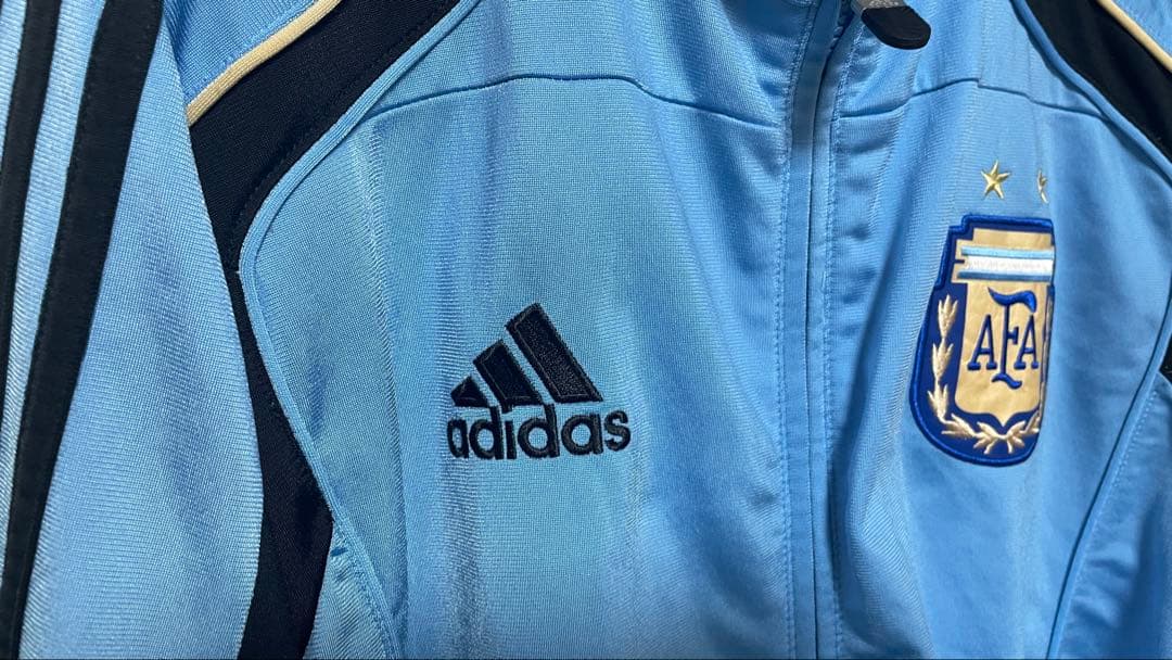 【激レア／正規品】2007年 アルゼンチントラックジャケットadidas水色XO