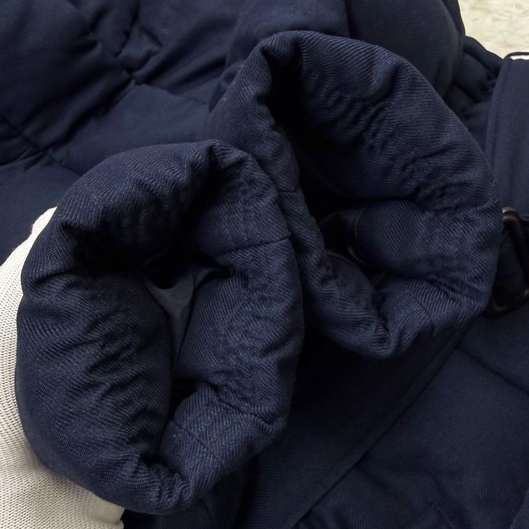 マッキントッシュフィロソフィー ウールライクツイルダウンコート ベルト 濃紺