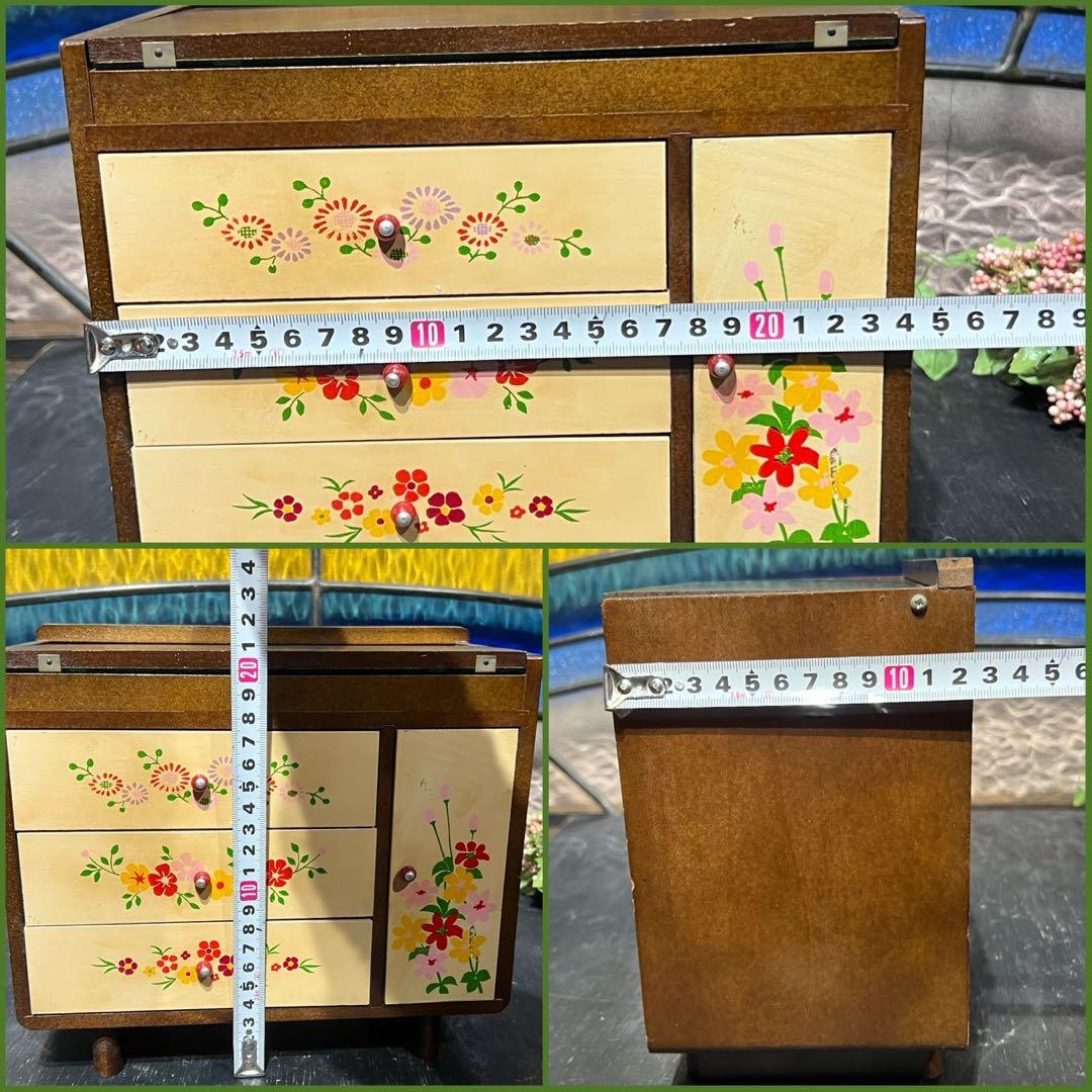 希少 花柄 小物入れ 昭和レトロ 当時物　　インテリア レトロポップ