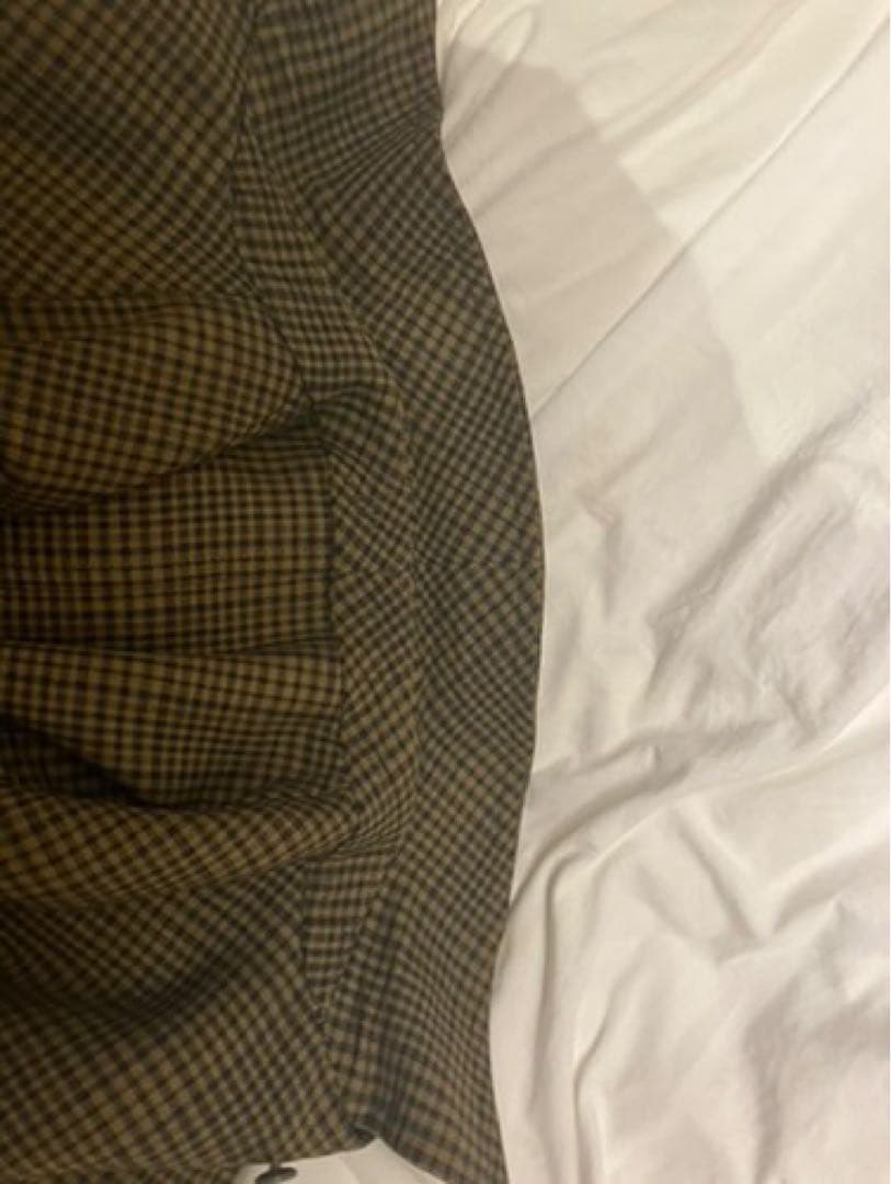ヴィンテージ バーバリー　一枚袖　ウール　ブラウンチェック　ツィード　コットン
