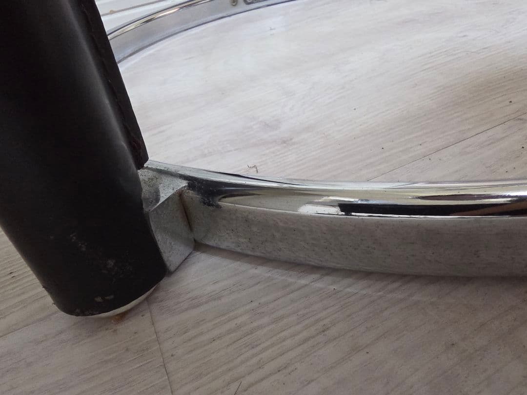 バースツール ガラス天板 スチールフレーム　チエアセット