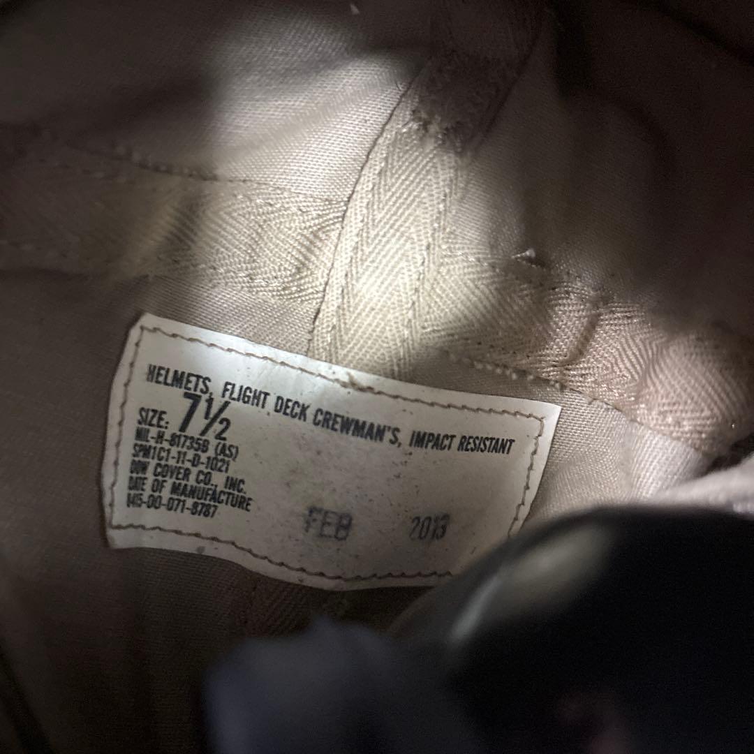 米軍　実物　FLIGHT DECK CREWMAN'S HELMETS ②