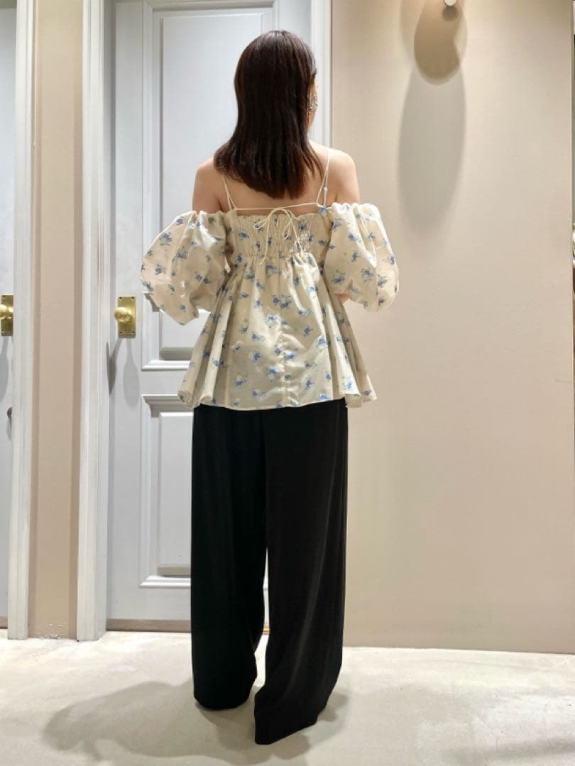 リリーブラウン 3wayシアージャガードペプラムブラウス　正規品