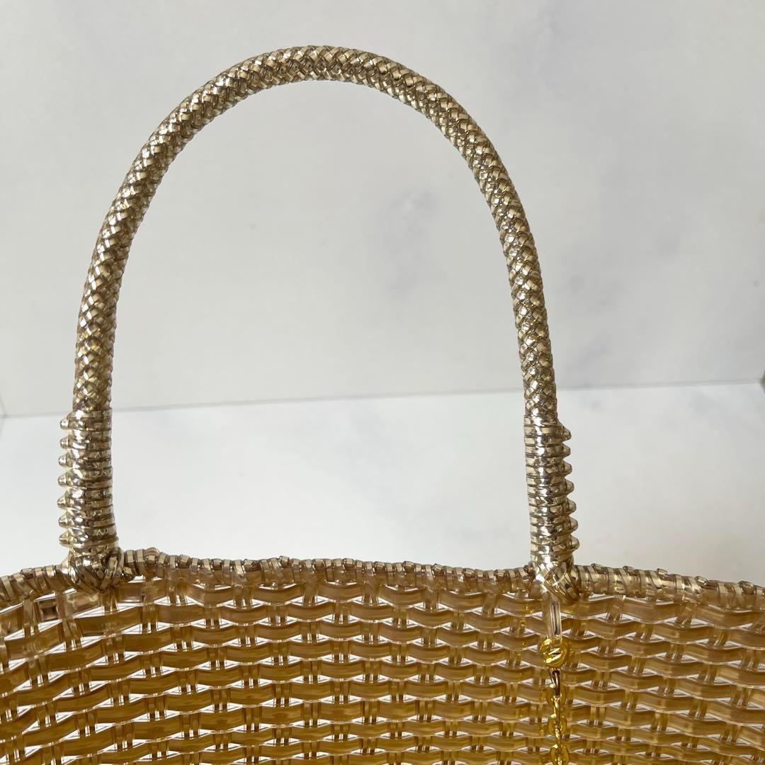 アンテプリマ イントレッチオ スモール トートバッグ ハンドバッグ ゴールド