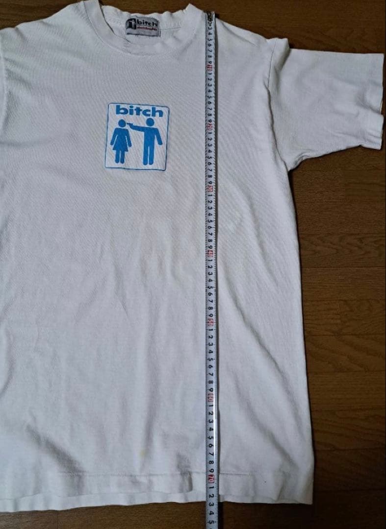 bitch skateboard グラフィックTシャツ ホワイト